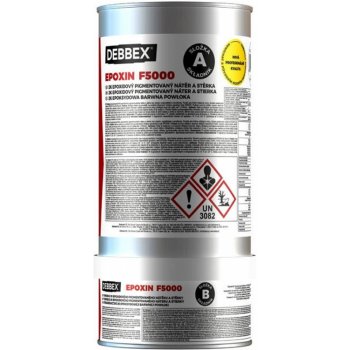 Den Braven Podlahový epoxy nátěr, sada plechovek 5 + 1 kg Podlahový epoxy nátěr, sada plechovek 5 + 1 kg, světle šedý RAL 7035