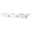 Regál a polička STRING Police s přihrádkami Bowl Shelf 78 x 30, White