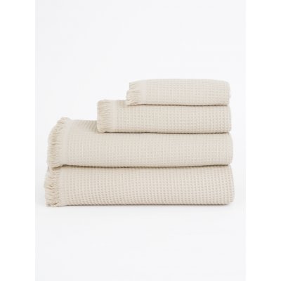 MKLuzkoviny Vaflový ručník 50 × 100 cm Florencia přírodní – Sleviste.cz