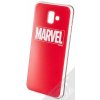 Pouzdro a kryt na mobilní telefon Samsung Pouzdro Marvel Logo 002 TPU ochranné silikonové s motivem Samsung Galaxy J6 Plus 2018 červené