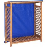 VidaXL Masivní akáciové dřevo 105 x 38 x 115 cm přírodní – Zbozi.Blesk.cz