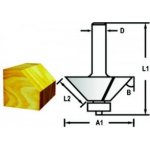 MAKITA Fazetová/hranová fréza s ložiskem stopka 6 mm,25,4x11x51 mm D-48658 – Zboží Dáma