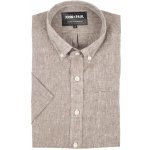 Zoubek volnočasová lněná košile s krátkým rukávem – Sleviste.cz