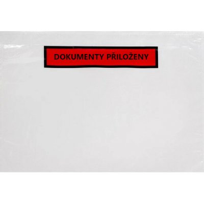Nalepovací obálka C6 PRŮHLEDNÁ s potiskem 175 × 132mm (balení 100 ks) – Zboží Mobilmania