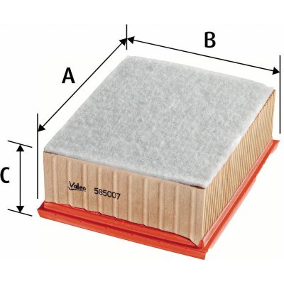 Vzduchový filtr VALEO 585007 – Hledejceny.cz