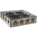 Adventní svícen s hvězdičkami D7416/2 – Zboží Dáma