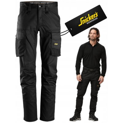 Snickers Workwear pracovní kalhoty AllroundWork Stretch bez kolenních kapes černé – Zboží Dáma