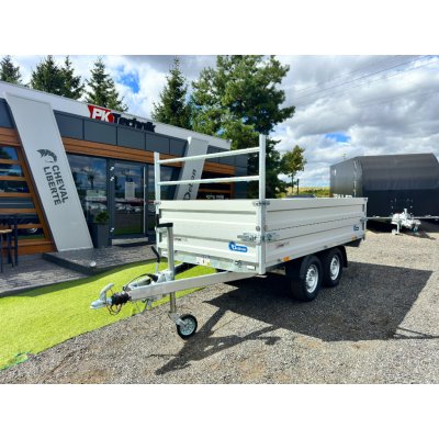 DEBON Sklápěcí přívěs PW 1.2 ELEKTRO, 300x160x60, 2x bočnice 30+30 cm – Sleviste.cz