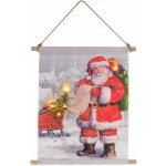 MAXXIVA® 86801 Hängende LED Leinwand inklusive 5 LEDs Wandmotiv Weihnachtsmann 30 x 40 cm – Hledejceny.cz