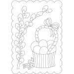 Pískohraní s.r.o. Šablona Velikonoční motiv košíček Velikost: 105 x 148 mm – Sleviste.cz