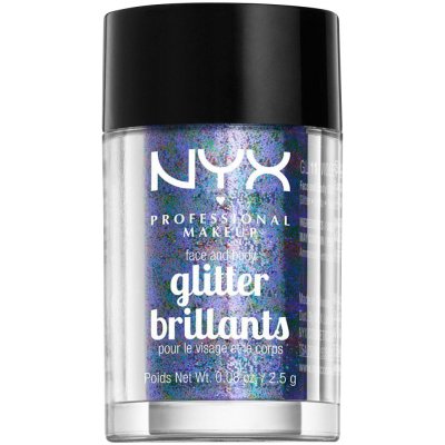 NYX Professional Makeup Glitter Goals třpytky na obličej i tělo 11 Violet 2,5 g – Sleviste.cz