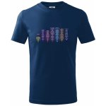 Vyjmenovaná slova tahák tričko dětské bavlněné Půlnoční modrá