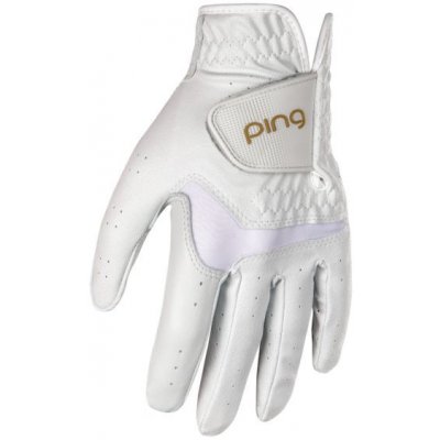 Ping Sport 233 Womens Golf Glove White/Gold Levá S – Zboží Dáma