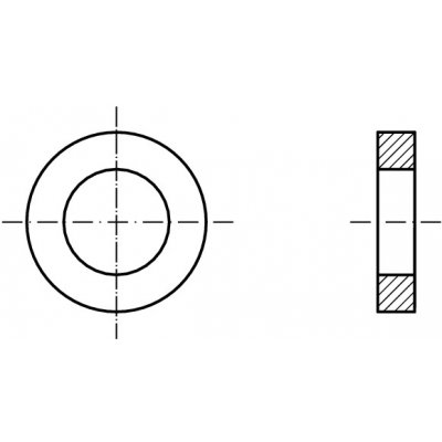 PROFISTYL DIN 7989A podložka pro ocelové konstrukce lisovaná, forma A žárový pozink Varianta: DIN 7989A podložka kruhová TZN 11 – Zboží Mobilmania