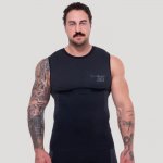 GymBeam bezešvé tílko OG1 Black/Grey – Zboží Mobilmania