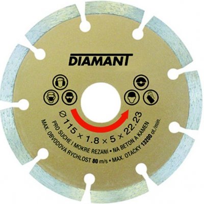 Diamant Kotouč diamantový 125 x 2 x 22.2 mm 21112 – Zboží Dáma