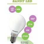 Sandy LED žárovka LED E14 S2182 4W OPAL teplá bílá – Hledejceny.cz