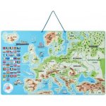 Magnetická mapa EVROPY, společenská hra 3 v 1 v AJ – Hledejceny.cz
