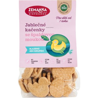 Biopekárna Zemanka Jablečné bio kačenky se špaldou 100 g – Zbozi.Blesk.cz