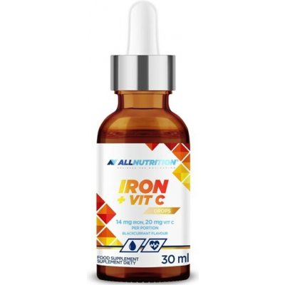 Allnutrition Železo + vitamín C kapky 30 ml – Hledejceny.cz