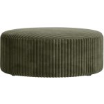 Micadoni Zelený manšestrový taburet Dia 90 cm – Hledejceny.cz