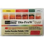 DiaDent Čepy gutaperčové speciální Dia-ProW Gold ML168-S691 - Sort.: - malá/primární/medium/velká – Hledejceny.cz