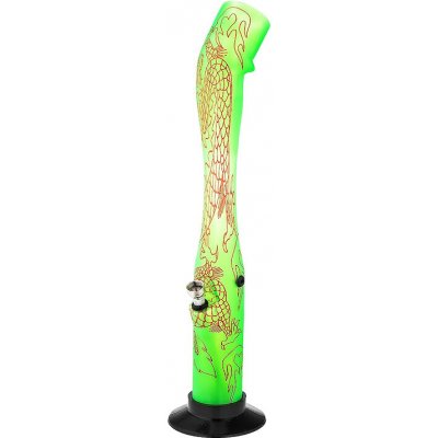 BVPK Bong akrylový Dragon zelený 41 cm – Sleviste.cz