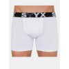 Boxerky, trenky, slipy, tanga Styx boxerky long sportovní guma bílé U1061