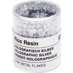 Rico Design GmbH & Co.KG Rico Design Metalické vločky do pryskyřice - holografické stříbrné – Zboží Dáma