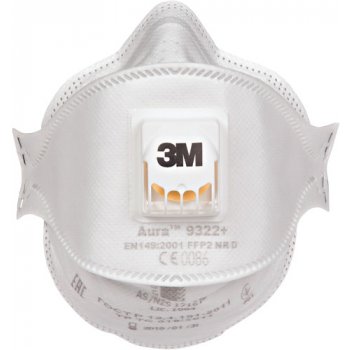 3M 9322+ Aura FFP2 s ventilkem