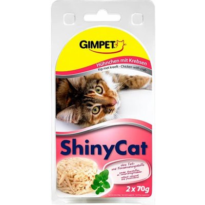 GimCat Shiny Cat kuře krab 2 x 70 g – Zboží Mobilmania