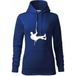 Visící horolezec mikina dámská Cape s kapucí Královská modrá – Zboží Dáma