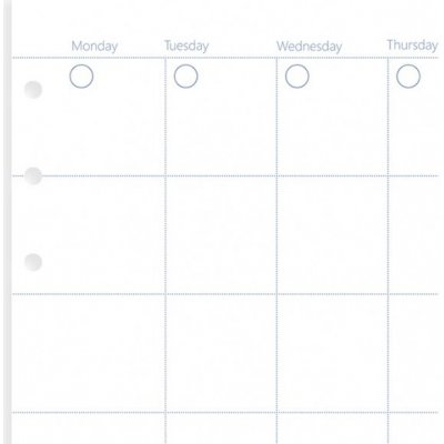 Filofax Clipbook Nedatovaný měsíční kalendář náplň A6 – Zbozi.Blesk.cz