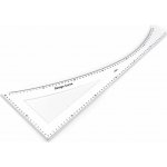 Krejčovský příložník / pravítko délka 60 cm - bílá – Zboží Dáma