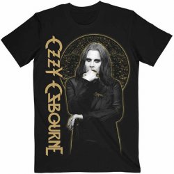 Ozzy Osbourne tričko Patient No 9 Gold Graphic Black