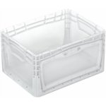 Eurobox-System Systémová krabice Eurobox s klopou, boční strana 40 x 30 x 22 cm, průhledná – Zboží Dáma