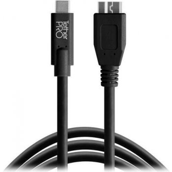 Tether Tools CUC3315-BLK USB-C na 3.0 Micro-B, 4,6m, černý