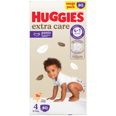 Huggies Extra Care Pants 4 80 ks – Sleviste.cz