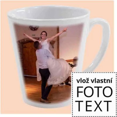 Bezvadný dárek Latté bílý s vlastní fotkou či potiskem 300 ml