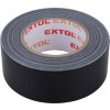 Stavební páska Extol Premium 8856313 Textilní univerzální páska 50 mm x 50 m x 0,18 mm černá