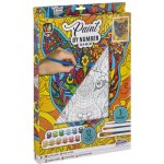 GRAFIx Malování podle čísel Tygr plátno na rámu 30 x 40 cm – Zboží Mobilmania