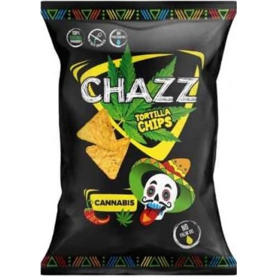 Chazz Tortilové Nacho-Chipsy s Příchutí Konopí a Jalapeña 90 g