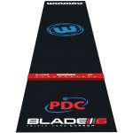 Koberec k terči na šipky Winmau Pro Zone Precision PVC černý s červenou odhozovou lištou – Zboží Dáma