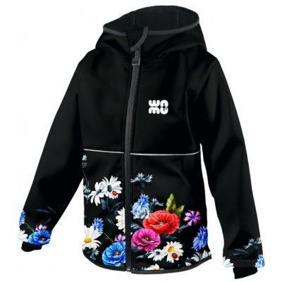 Softshellová bunda dětská Luční kytky – Zboží Mobilmania