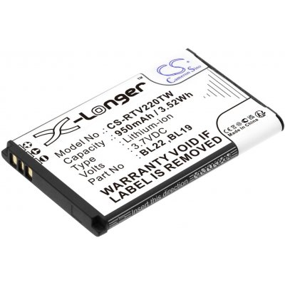 Cameron Sino CS-RTV220TW 3.7V Li-ion 950mAh černá - neoriginální – Hledejceny.cz