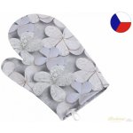 Bellatex Kuchyňská chňapka šedý květ chňapka 28x18 cm – Sleviste.cz