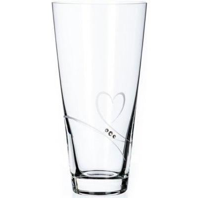 Diamante křišťálová váza Romance s kamínky Swarovski 25 cm – Zboží Dáma