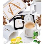 Gordon G911 Elektrický ohřívač šálku 15 W + šálek a lžička růžový – Sleviste.cz