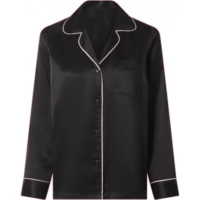 esmara Dámské saténové pyžamo (černá L (44/46)) – Zboží Dáma