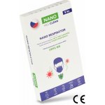 Nano Medical Nanovlákenný respirátor FFP2 nano Med. Clean černý 5 ks – HobbyKompas.cz